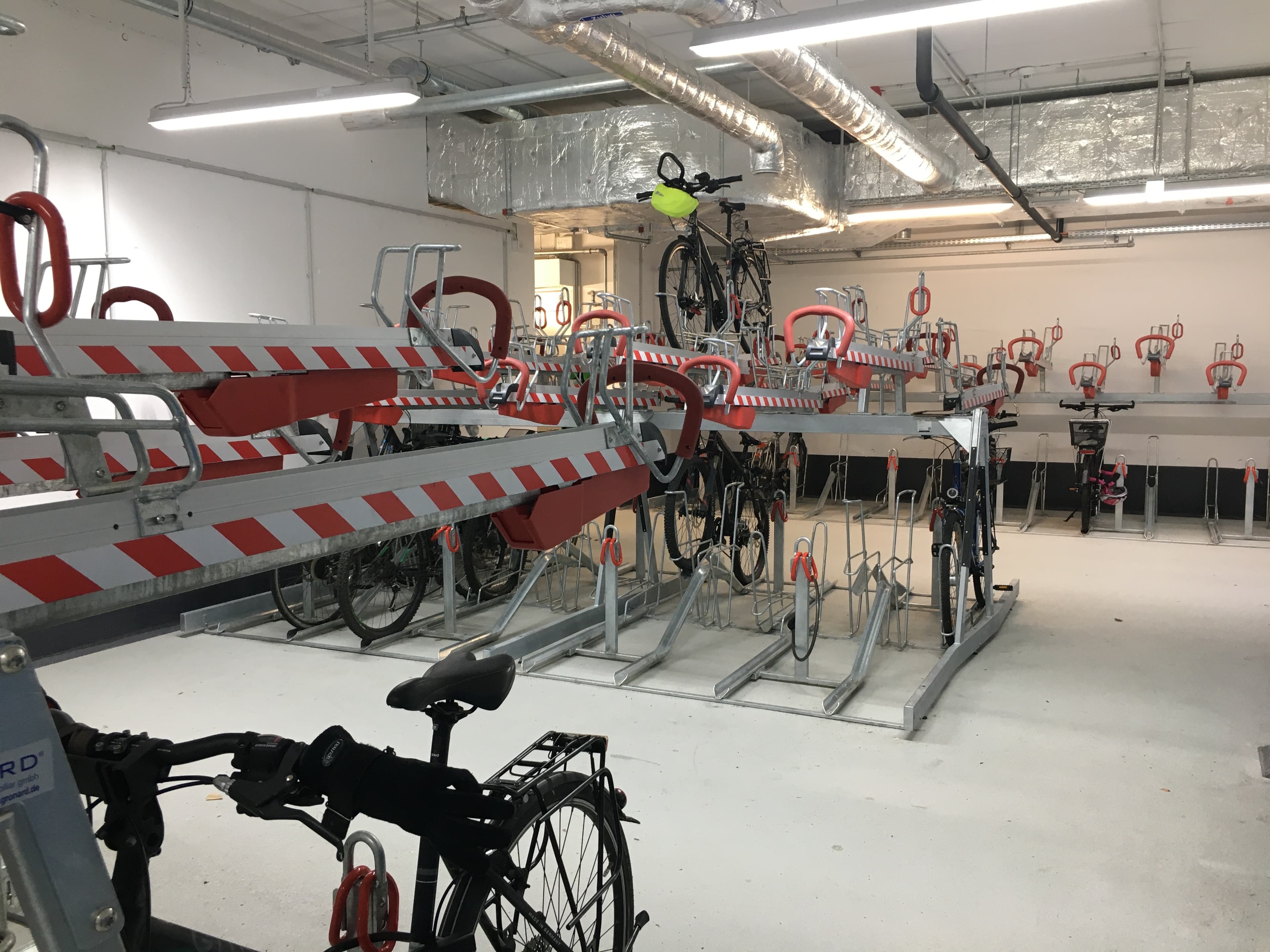 Bike garage in our office Bike garage in our office